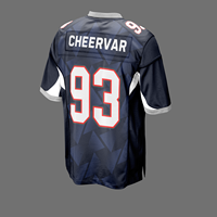 Nouveaux maillots de football américain au design moderne, vêtements de football américain en sublimation, uniformes de football américain en polyester pour les fans