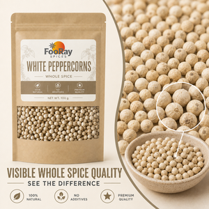 Pepe Bianco in Grani 100g, Spezia Naturale Intera Senza Additivi per Casa, Cucina, Ristorante, Catering, Etichetta Personalizzata OEM - Product Image 3