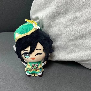 HY Nouveaux Pendentifs en Peluche <span class=keywords><strong>Genshin</strong></span> Impact : <span class=keywords><strong>Tartaglia</strong></span>, Zhongli, Albedo, Ganyu, Fischl, Traveler - Mini Porte-clés et Cadeaux pour Sac à Dos - Product Image 6