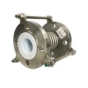 Compensateurs métalliques ondulés, fournisseur d'usine, joints de dilatation industriels à soufflets doublés de <span class=keywords><strong>PTFE</strong></span> pour tuyaux - Product Image 1