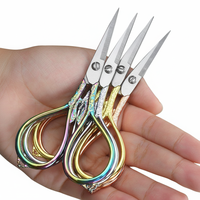 Ciseaux ménagers multifonctionnels en acier inoxydable pour bricolage - Idéaux pour la broderie, la manucure, l'extension de cils - Manche en alliage, bord lisse HL