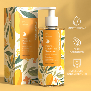 Champú MEVOV Mango & Potent Aloe Sin Sulfatos 250ml - Cuidado Capilar Voluminizador y Definidor de Rizos para Cabello Seco y Dañado - Product Image 3