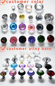장식용 벌크 31mm 크리스탈 다이아몬드 손잡이 손잡이 - Product Image 6