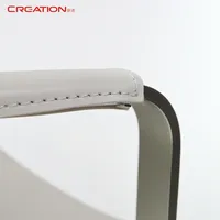 Creation-Silla de comedor de acero inoxidable y carbono para Hotel, muebles de Hotel de Dubái, con cinturón de cuero de diseño superior