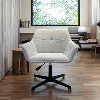 Chaise longue moderne en bois avec revêtement en tissu doux Chaise d'appoint durable pour le salon et la chambre d'hôtel