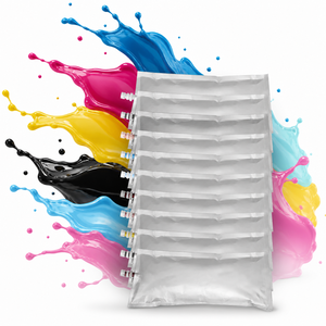 Sac d'encre éco-solvant sans puce GOOSAM CMYK LC LM 1L pour imprimante Mimaki, couleur stable, faible odeur, impression grand format extérieure - Product Image 1