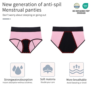 9035 Ropa Interior Menstrual, Bragas Menstruales para Flujo Abundante, <span class=keywords><strong>Culotte</strong></span> Menstrual Modal Oekotex, Bragas Íntimas para Mujer - Product Image 3