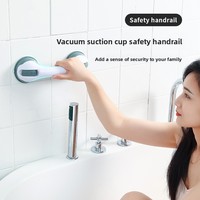 Barre d'appui de salle de bain à ventouse puissante pour personnes âgées, sécurité WC, accoudoir sans perforation avec finition lisse