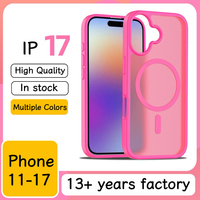 Cas mat cas de téléphone magnétique sans fil pour Iphone17 couverture de téléphone pour Iphone16 cas de téléphone portable