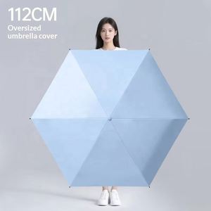Sombrilla Plegable Triple Extra Grande Ultraligera de Poliéster con 6 Varillas, Diseño Moderno y Minimalista, Protección UV, para Sol y Lluvia, Ideal para Regalos Empresariales - Product Image 2