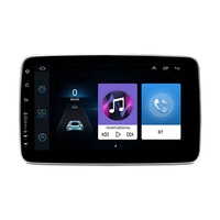Radio Estéreo para Auto con Pantalla IPS Rotatoria de 10 Pulgadas, 4 Núcleos, Unidad Principal Android, GPS, Amplificador, Carplay, Android Auto, Reproductor de DVD