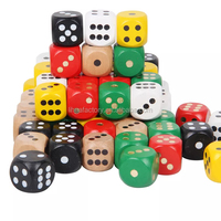 En gros personnalisé écologique durable géant enfants jeu de jeu en bois jardin gros dés jouet ensemble pour l'artisanat