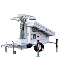 Led güneş enerjili lamba kulesi jeneratör taşınabilir kamp için Ideal güneş ışığı kulesi