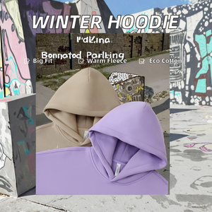 Sudadera con Capucha de Alta Calidad Personalizada para Hombre, de Invierno, Talla Grande, Gruesa, Sólida, Transpirable, Ecológica, de Algodón con Bolsillo de Felpa - Product Image 2
