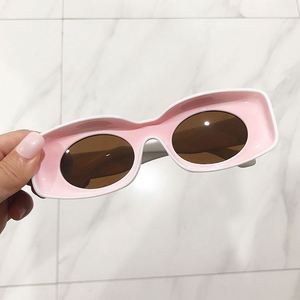 Lunettes de soleil tendance 2021, luxe vintage, logo personnalisé, couleur bonbon, protection UV400, petites lunettes carrées pour hommes et femmes - Product Image 5