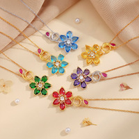 Collier le plus vendu : Collier coloré en forme de goutte d'eau et de pétale de fleur pour femme, chaîne de clavicule fraîche et délicate