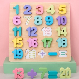 <span class=keywords><strong>Giochi</strong></span> Educativi in Legno con Lettere e <span class=keywords><strong>Numeri</strong></span>, Puzzle e Attività per Bambini - Product Image 2