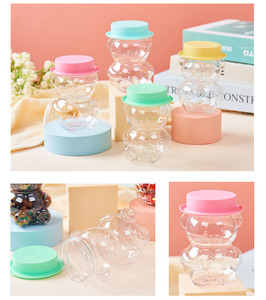 210Ml Trẻ Em Bán Buôn Của Kẹo <span class=keywords><strong>Cookie</strong></span> Bao Bì Chai Gấu Cao Trong Suốt Cấp Thực Phẩm Nhựa <span class=keywords><strong>Jar</strong></span> Nhựa Sô Cô La <span class=keywords><strong>Jar</strong></span> - Product Image 6