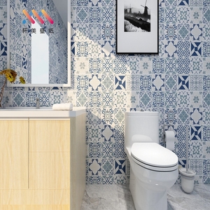 Azulejos de <span class=keywords><strong>pared</strong></span> de <span class=keywords><strong>vinilo</strong></span> autoadhesivos 3D modernos, de papel tapiz Panel, mosaico geométrico impermeable, ignífugo para baño y <span class=keywords><strong>ducha</strong></span> - Product Image 2