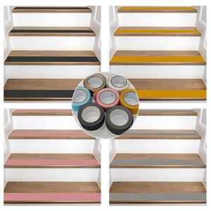 Xuri extérieur intérieur sol <span class=keywords><strong>d</strong></span>écalcomanies caoutchouc anti-<span class=keywords><strong>d</strong></span>érapant autocollant sol ruban sécurité <span class=keywords><strong>marche</strong></span> <span class=keywords><strong>escalier</strong></span> Anti antidérapant ruban rouleau salle <span class=keywords><strong>de</strong></span> bain coloré - Product Image 5