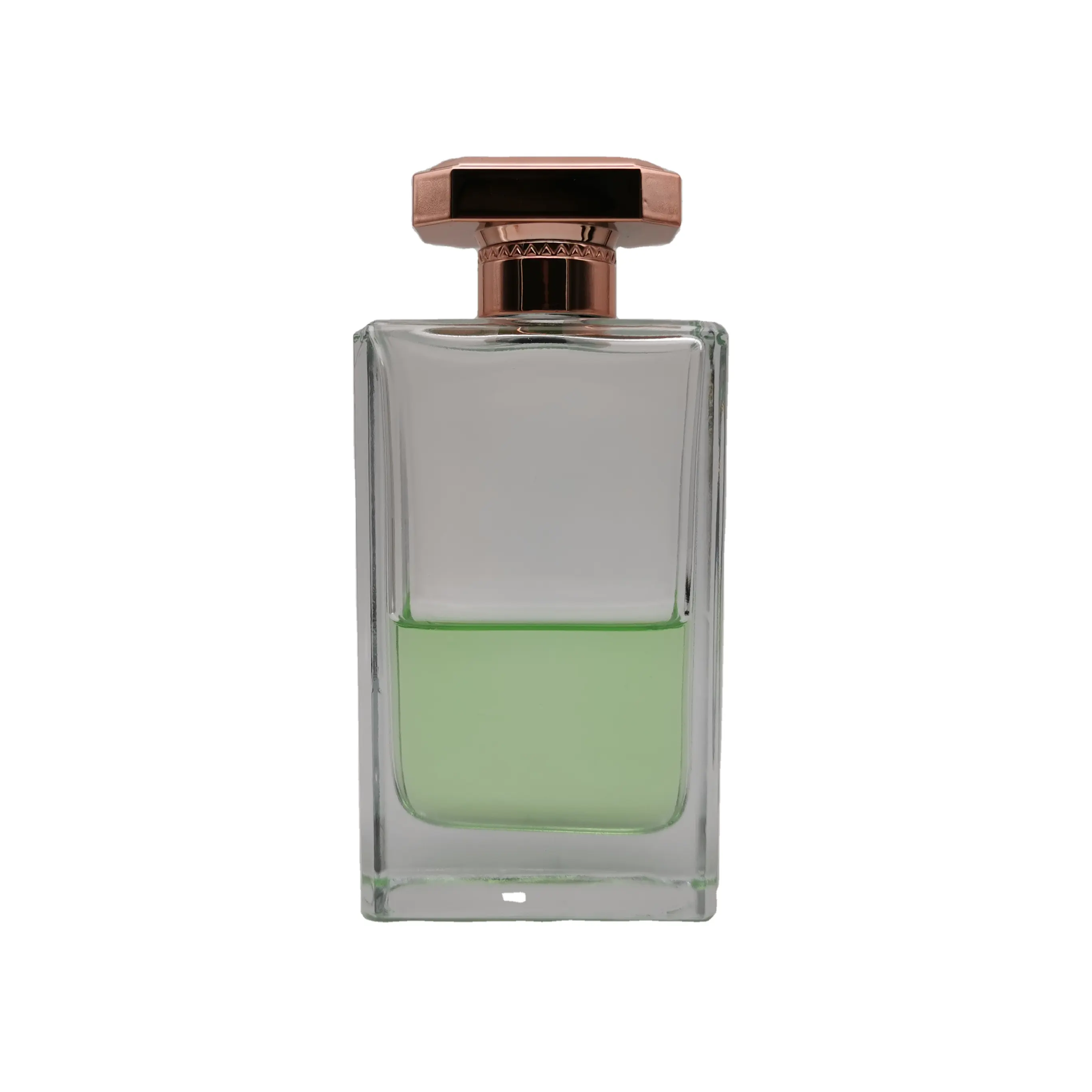 Fábrica de China, botellas de Perfume de vidrio transparente vacías personalizadas con bomba de crimpado de 130ml