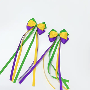 بيع بالجملة مخصص ماردي غرا شرابة قماش القوس كرنفال إكسسوارات - Product Image 2