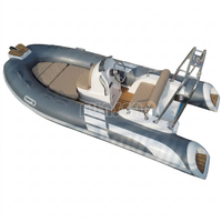 Bateau semi-rigide de luxe 3,9 m en Hypalon, coque compacte en PRV, console centrale, bateau pneumatique rigide, bateau rapide sportif, 6 personnes, loisirs aquatiques en famille
