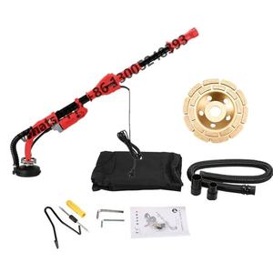 Outils de ponçage électriques portables de 125mm <span class=keywords><strong>Ponceuse</strong></span> électrique à long manche pour cloison sèche pour le meulage de mur de chaux de mastic de ciment de béton - Product Image 1