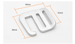 Nhà Máy Tùy Chỉnh 25Mm Đen Anodized Nhôm G Móc Mạnh Mẽ Có Thể Điều Chỉnh Ba Lô Trọng Lượng Nhẹ Khóa - Product Image 3