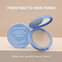Poudre de visage mate à contrôle d'huile en huit couleurs, poudre fixante mate longue durée, anti-eau, anti-cernes, poudre pressée pour le maquillage
