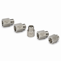 Raccord de tuyauterie en acier inoxydable 304 haute pression 3000 PSI, barre hexagonale CNC, filetage métrique M20x1.5 mâle-femelle 1/2 pouce