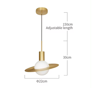 New Arrival Flying Saucer Small Pendant Lighting Creative <b>Globe</b> Glass Pendant <b>Light</b> for Dining Room - Product Image 2