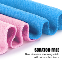 Chiffons de nettoyage en microfibre 100% polyester sans peluches pour fenêtres, personnalisables avec logo, en vrac, fabriqués en Chine