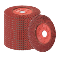 Disque à lamelles en céramique supérieure Disque abrasif à support en plastique Disque lamellaire Meulage en acier inoxydable Roue métallique en acier au carbone
