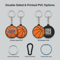 Individuelles Logo Großhandel Niedliche Taschenanhänger Sport Basketball Fußball Silikon Gummi Schlüsselanhänger 2D 3D PVC Schlüsselanhänger Charms