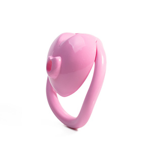 Dispositif <span class=keywords><strong>de</strong></span> <span class=keywords><strong>chasteté</strong></span> masculin en résine rose négative, <span class=keywords><strong>cage</strong></span> à pénis inversée avec plateau à urine, jouets sexuels BDSM <span class=keywords><strong>pour</strong></span> hommes gays - Product Image 5