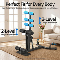 Machine à Squats Profonds Réglable 3-en-1, Appareil de Musculation pour Jambes et Fessiers à Domicile pour un Entraînement Complet du Corps