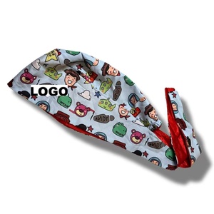 Gorro Quirúrgico Estampado con Diseño de Supermujeres, Forrado de Satén, Cómodo, Transpirable, Unisex, para Uso Médico, de Enfermería y Hospitalaria, con Logotipo Personalizado - Product Image 1