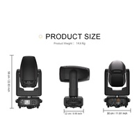 SHEHDS Luces Beam 200w Dmx 512 Led 3in1 Beam Moving Head 200 Yuer avec Ring Beam & Spot & Wash Stage Lighting pour Nightclub Dj