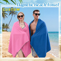 Serviettes de plage en microfibre surdimensionnées à séchage rapide, personnalisées par sublimation, sans sable, avec logo personnalisé, vente en gros