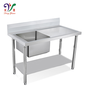 Lavello da Cucina in Acciaio Inox 304 di Alta Qualità, Multifunzione, con Vasca Singola e Sistema di Drenaggio, Ultima Versione Commerciale - Product Image 1