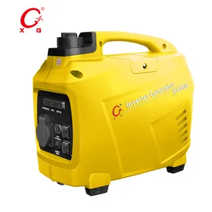 Generador de gasolina portátil para exteriores, dispositivo silencioso de 1000VA, 800W, arranque de retroceso GS BSCI, Mini generador accionado por Luz