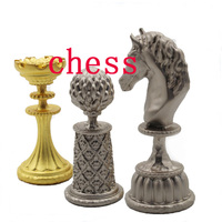 Usine personnalisée 3D en alliage de Zinc sculpté Durable écologique pièces d'échecs pour enfants pour été hiver automne printemps jeu de sport