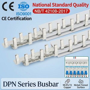 Barre omnibus <span class=keywords><strong>électrique</strong></span> DPN 63A, <span class=keywords><strong>bornier</strong></span> <span class=keywords><strong>de</strong></span> disjoncteur DPN, raccord DPN en cuivre pur épaissi, norme nationale Chine continentale - Product Image 1