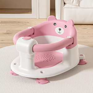 Portatile in plastica per bambini seggiolino da bagno per neonati seggiolino da bagno per neonati e neonati sedia da bagno con ventose per neonati - Product Image 2