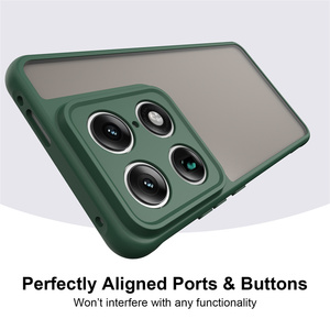 Coque de téléphone portable transparente effet <span class=keywords><strong>mat</strong></span>, souple en TPU et rigide en PC, antichoc, pour Moto X70 Air Pro/Edge 70 Ultra - Product Image 5