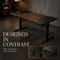 Bureau électrique réglable en hauteur AOR, poste de travail ergonomique assis-debout à moteur unique, 3 mémoires anti-collision E0, vente en gros usine
