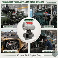 Turbocompresseur 756088-5015S authentique GTA5523 complet prêt à l'emploi pour groupe électrogène diesel MTU 18V2000G65