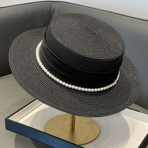 Mode filles large bord paille Fedora <span class=keywords><strong>chapeau</strong></span> femmes <span class=keywords><strong>fête</strong></span> Panama casquette Cowboy Style chapeaux plage soleil <span class=keywords><strong>chapeau</strong></span> - Product Image 3