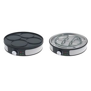 Crêpière Électrique Rotative 2-en-1 de Haute Qualité avec Plaques Réversibles Antiadhésives Amovibles pour Crêpes et Plats Grillés - Product Image 2